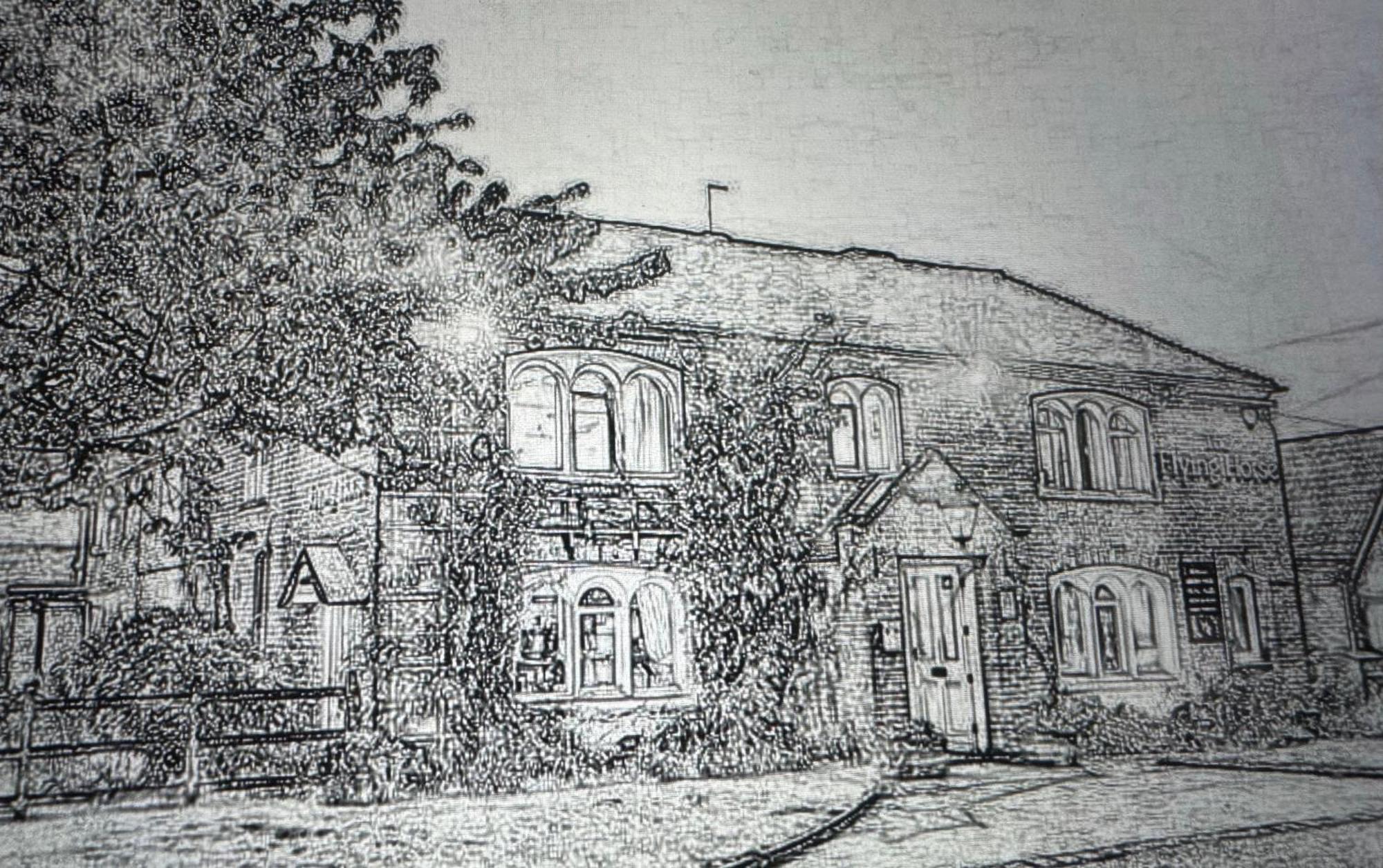 The Flying Horse Inn Boughton Aulph Bagian luar foto
